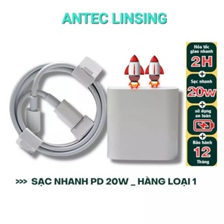 Bộ củ cáp sạc nhanh PD 20W chính hãng ANLTECLINSING ,Không nóng máy,Bảo hành 12 tháng lỗi đổi mới