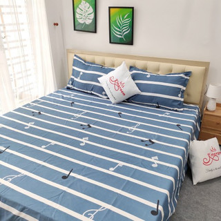 Bộ Ga gối Cotton 904 Kingroom đủ kích thước trải nệm 1m2, 1m4, 1m6, 1m8, 2m chuyên bộ ga gối cực đẹp