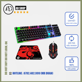 Combo bàn phím chuột Chuyên Game G20 Led 7 Màu Tặng Miếng Lót