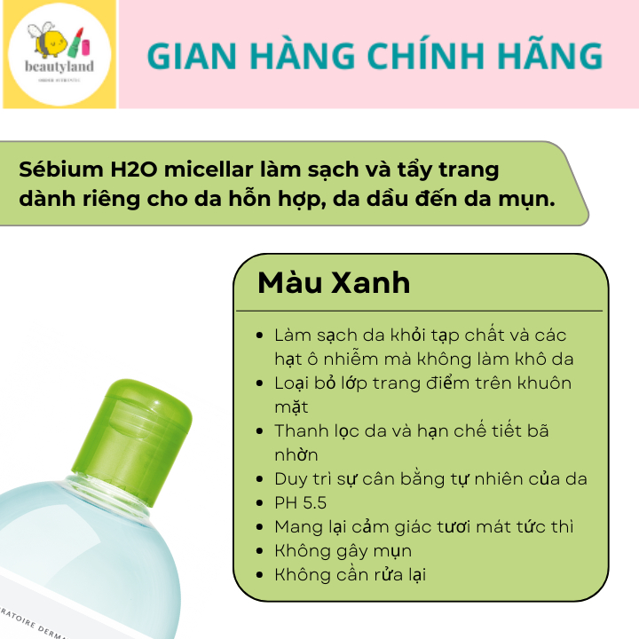 Nước Tẩy Trang BlO Nội Địa Pháp 500ml Mẫu Mới Date 2025