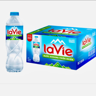 1 thùng 24 chai nước khoáng lavie 350ml và 500ml hàng xịn