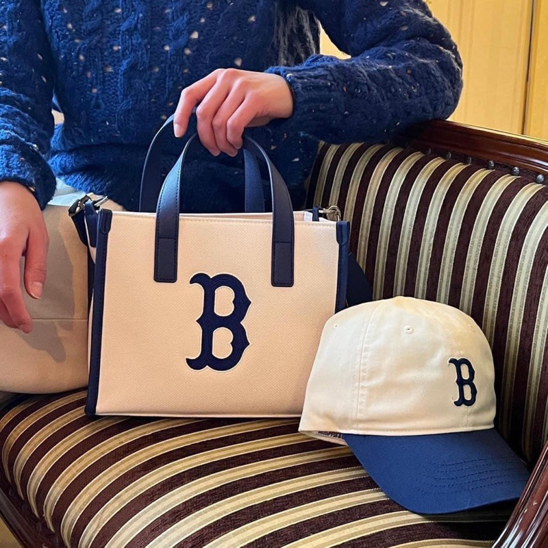Túi Đeo Chéo MLB Boston Canvas Đủ Ba Màu và Combo Nón