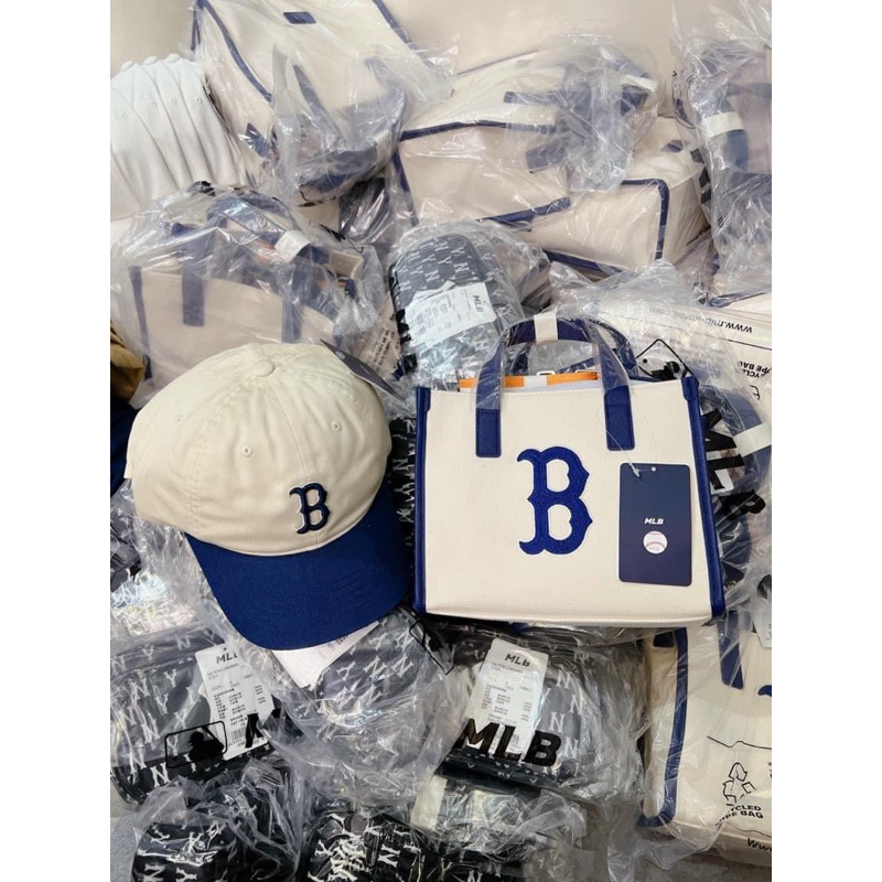 Túi Đeo Chéo MLB Boston Canvas Đủ Ba Màu và Combo Nón