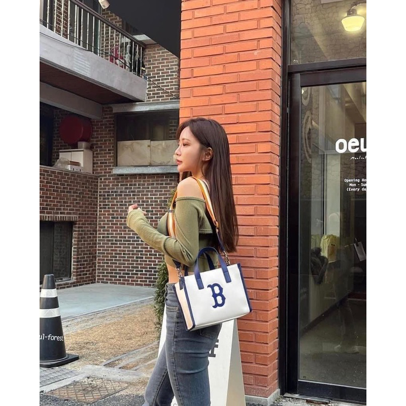 Túi Đeo Chéo MLB Boston Canvas Đủ Ba Màu và Combo Nón