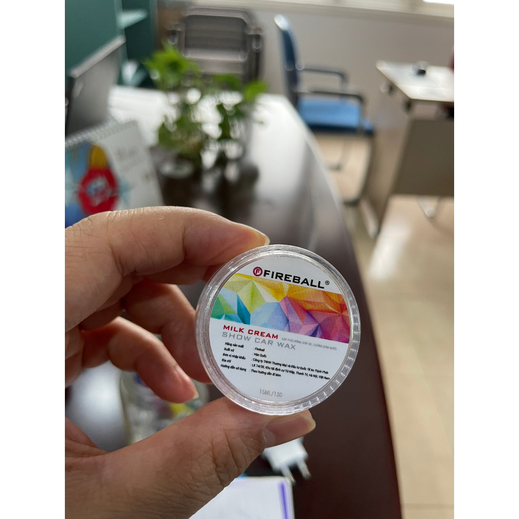 LỌ MẪU DÙNG THỬ SÁP PHỦ BÓNG SƠN XE Ô TÔ CAO CẤP MILK CREAM, HÀNG CHÍNH HÃNG FIREBALL, XUẤT XỨ HÀN QUỐC
