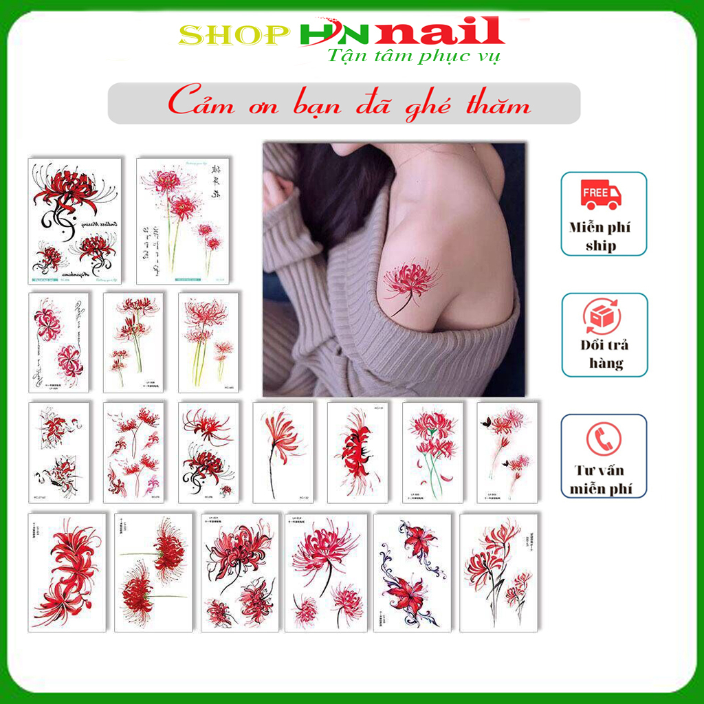 Hình Xăm Dán Mẫu ML Tattoo Cao Cấp Trang trí nail mi spa thẩm mỹ thời trang nữ