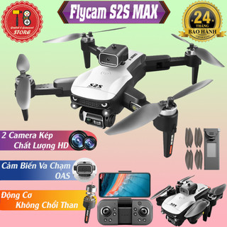 Drone mini, flycam s2s camera 4k - tránh chướng ngại vật - pin 2000mah bay 20 phút - kết nối điện thoại