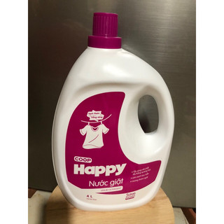 Nước giặt Coop HAPPY Trắng sạch ngát hương chai 4 lít