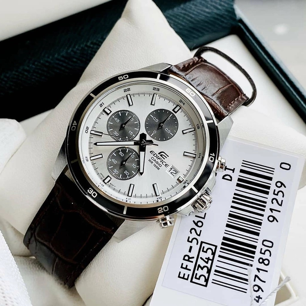 Đồng hồ Casio nam EFR-526L-7AVUDF dây da chính hãng