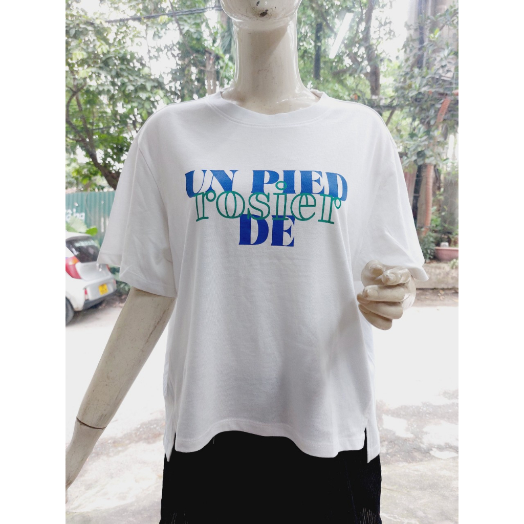 Áo phông nữ Un pied de rosier xuất Hàn. HA4832