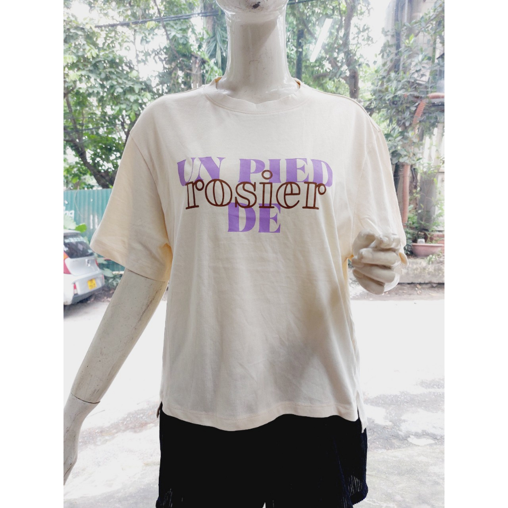 Áo phông nữ Un pied de rosier xuất Hàn. HA4832