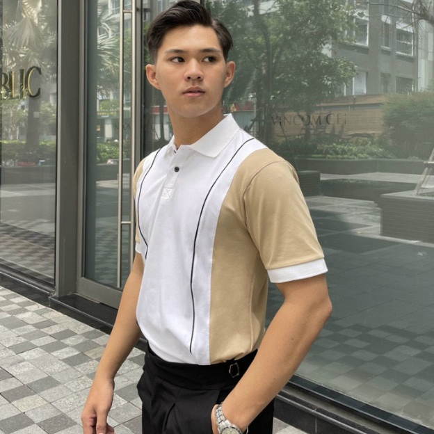 Áo thun polo nam phối màu, vải mềm mịn, thun cá sấu thoáng mát - TM5