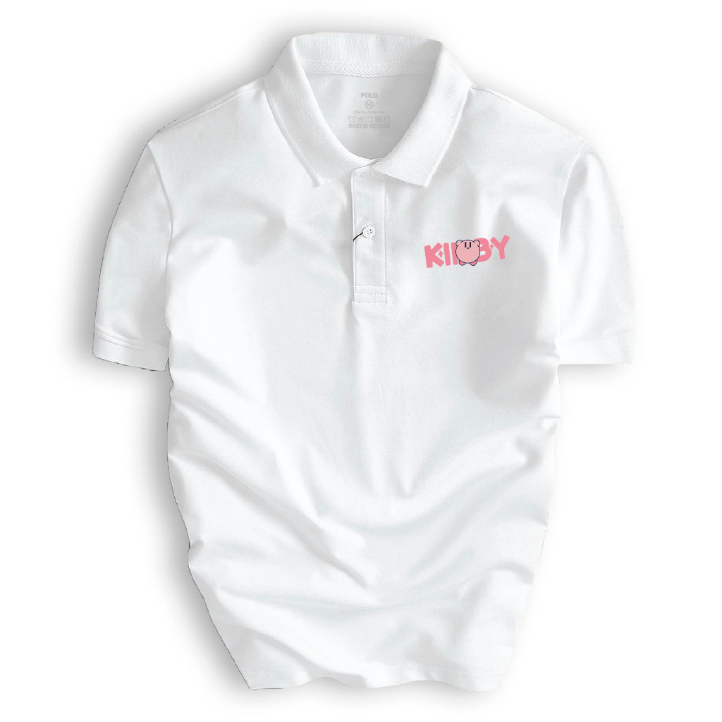 Áo thun POLO nam nữ UNISEX thiết kế KIRBY dễ thương vải cá sấu cotton cao cấp chuẩn form