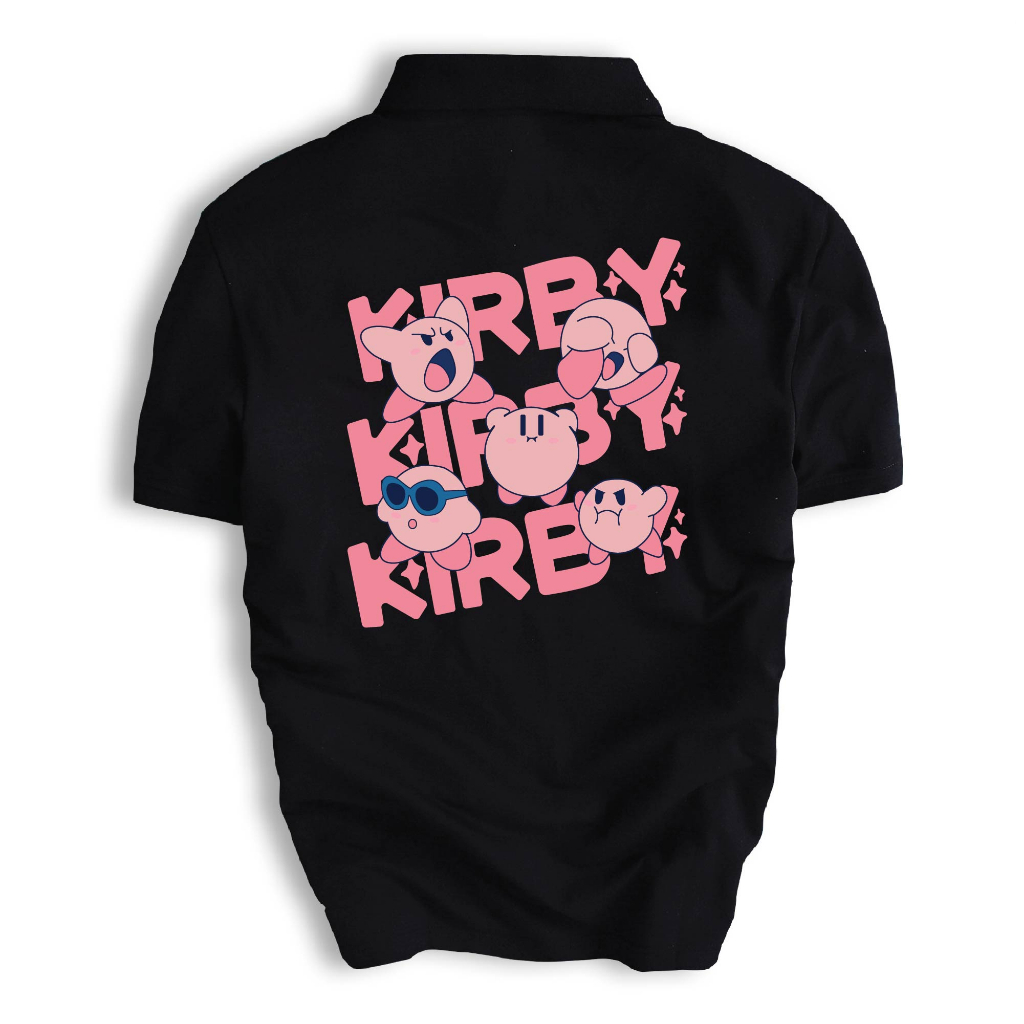 Áo thun POLO nam nữ UNISEX thiết kế KIRBY dễ thương vải cá sấu cotton cao cấp chuẩn form