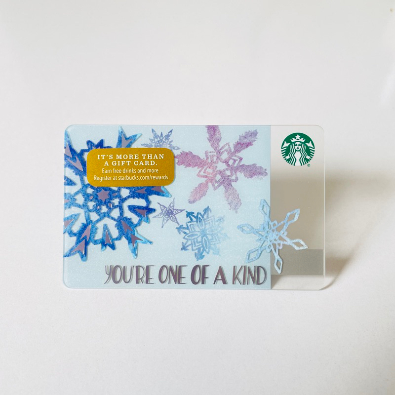 1918 THẺ STARBUCKS NHỰA US 2016 YOU'RE ONE OF A KIND, thẻ có trầy (thẻ đã sử dụng, dùng để sưu tầm)