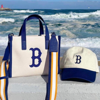 Túi đeo chéo mlb boston canvas đủ ba màu và combo nón