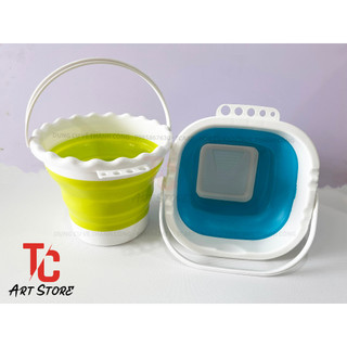 Xô Rửa Cọ Xếp ( Nhựa dẻo, có thể gấp gọn lại)