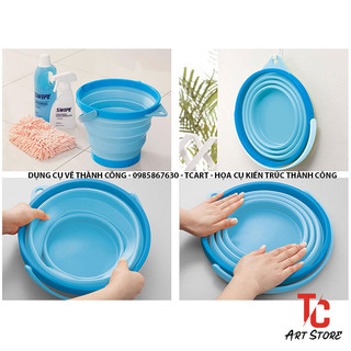 Xô Rửa Cọ Xếp ( Nhựa dẻo, có thể gấp gọn lại)