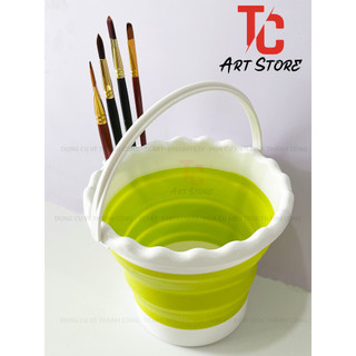 Xô Rửa Cọ Xếp ( Nhựa dẻo, có thể gấp gọn lại)