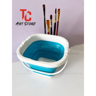 Xô Rửa Cọ Xếp ( Nhựa dẻo, có thể gấp gọn lại)