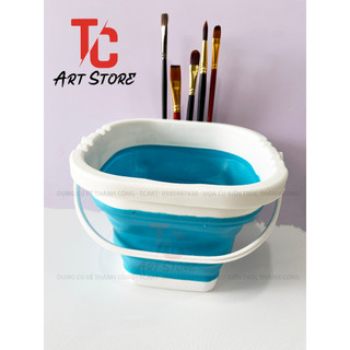 Xô Rửa Cọ Xếp ( Nhựa dẻo, có thể gấp gọn lại)