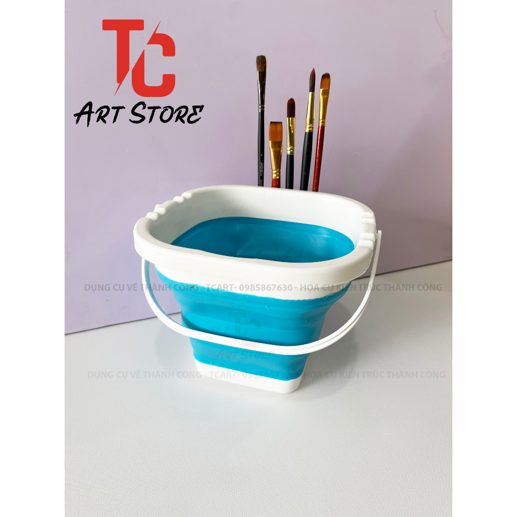 Chậu, Xô đựng nước rửa cọ - Dạng xếp gọn