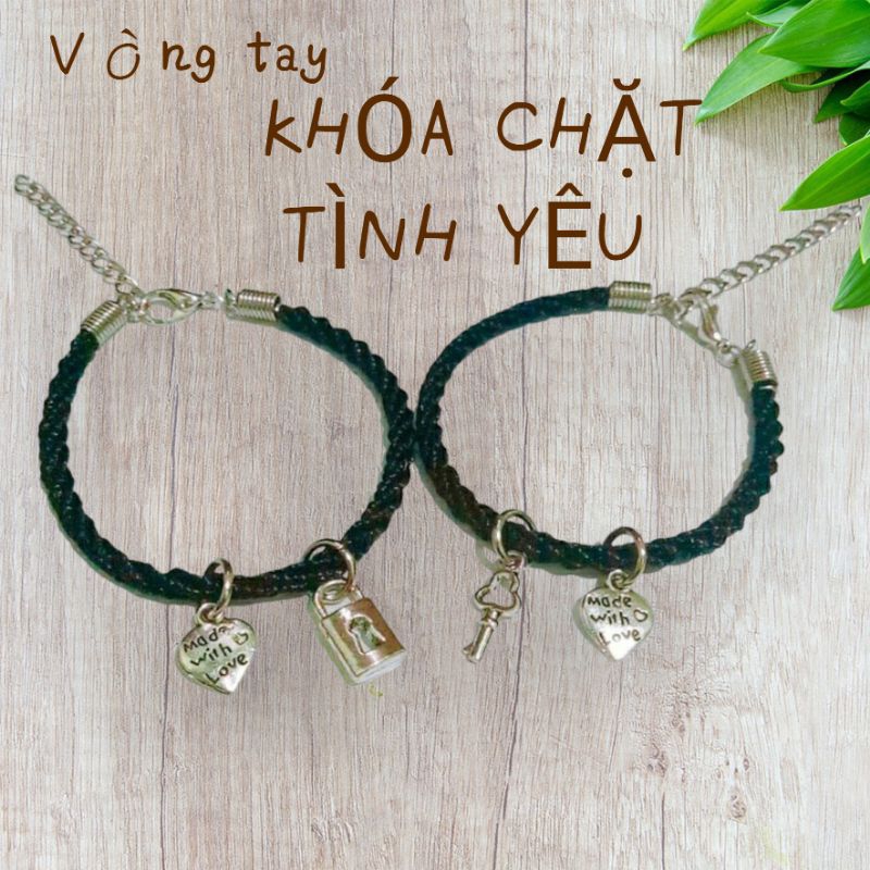 Vòng tay đôi KHÓA CHẶT TÌNH YÊU
