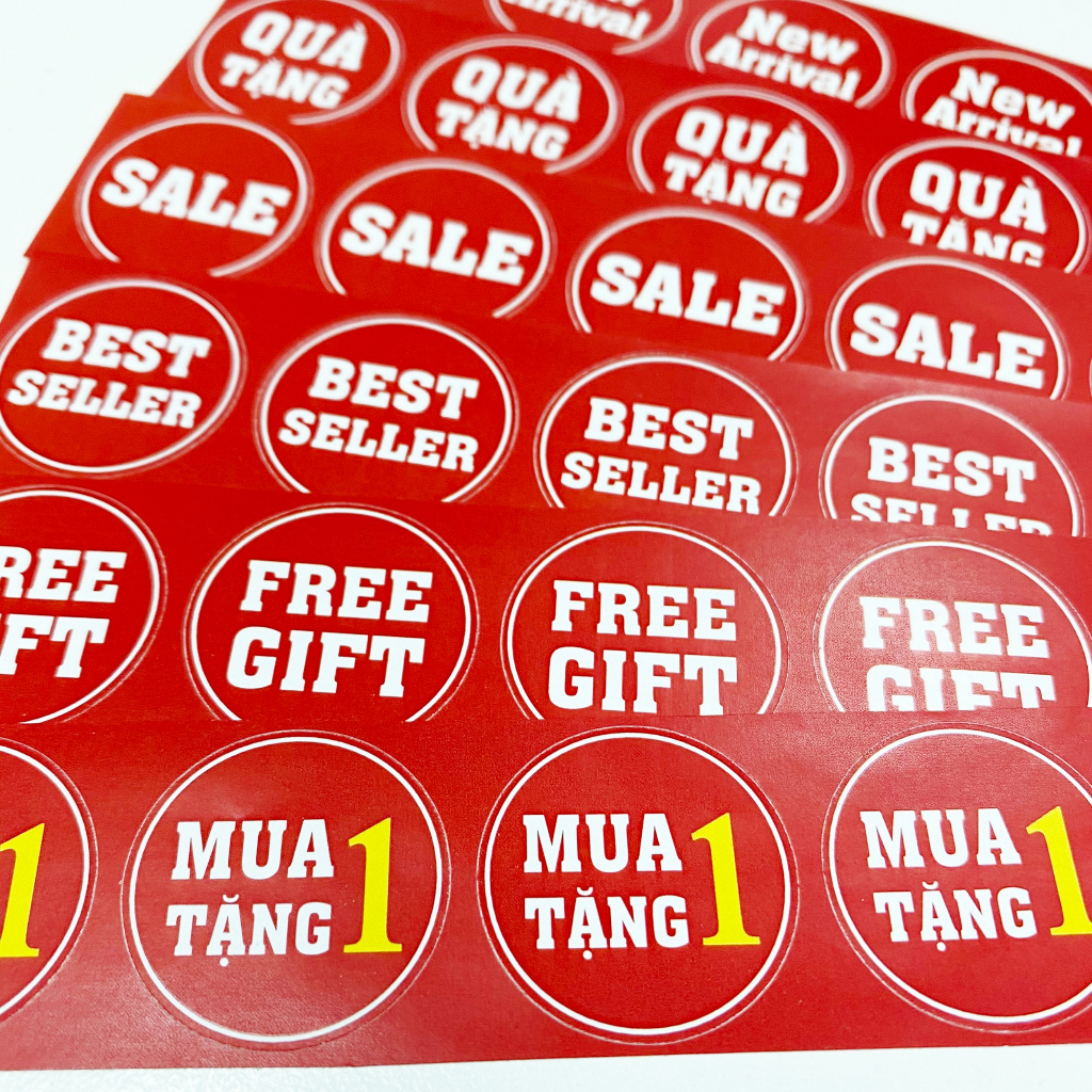 Sale Sticker label_Tem nhãn in Sale sticker_100pcs