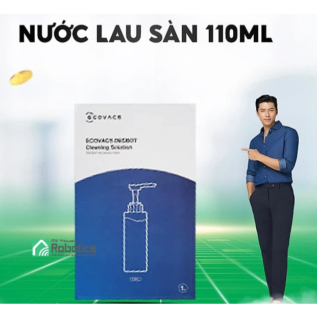 Nước lau sàn Deebot & Ecovacs dùng cho Robot hút bụi lau sàn - Hàng chính hãng