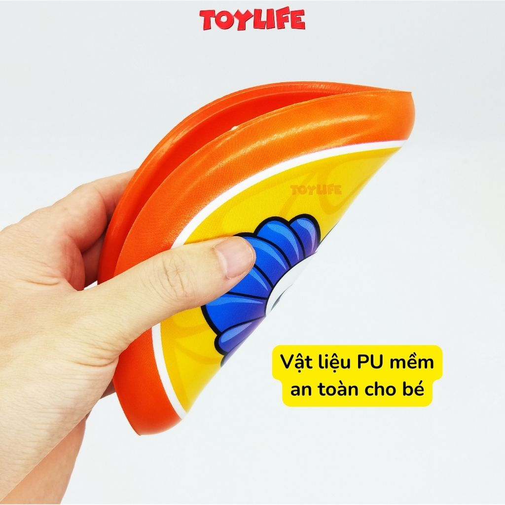 Đĩa ném, đồ chơi frisbee, đĩa bay 16 cm, đồ chơi vận động cho bé, nhựa bọt biển an toàn TOYLIFE