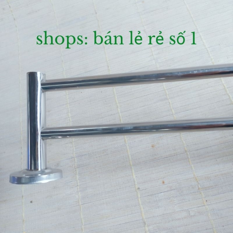 Giá treo khăn mặt, móc treo khăn tắm, bằng inox dài 61cm