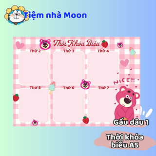 1 TỜ THỜI KHÓA BIỂU DÁN ĐƯỢC