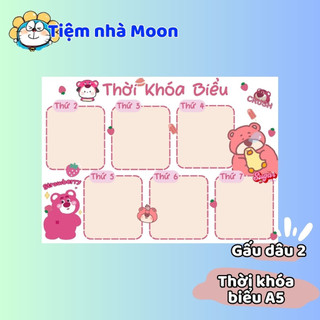 1 TỜ THỜI KHÓA BIỂU DÁN ĐƯỢC