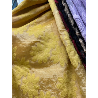 vải organza hoa ép nổi