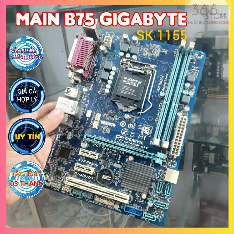 Main B75 Gigabyte hàng zin chính hãng