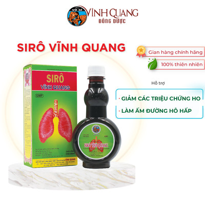 (25/02/27) Siro ho Vĩnh Quang chai 280ml Hỗ trợ Giảm ho, ho có đờm, ho gió, ho khan, bổ phổi