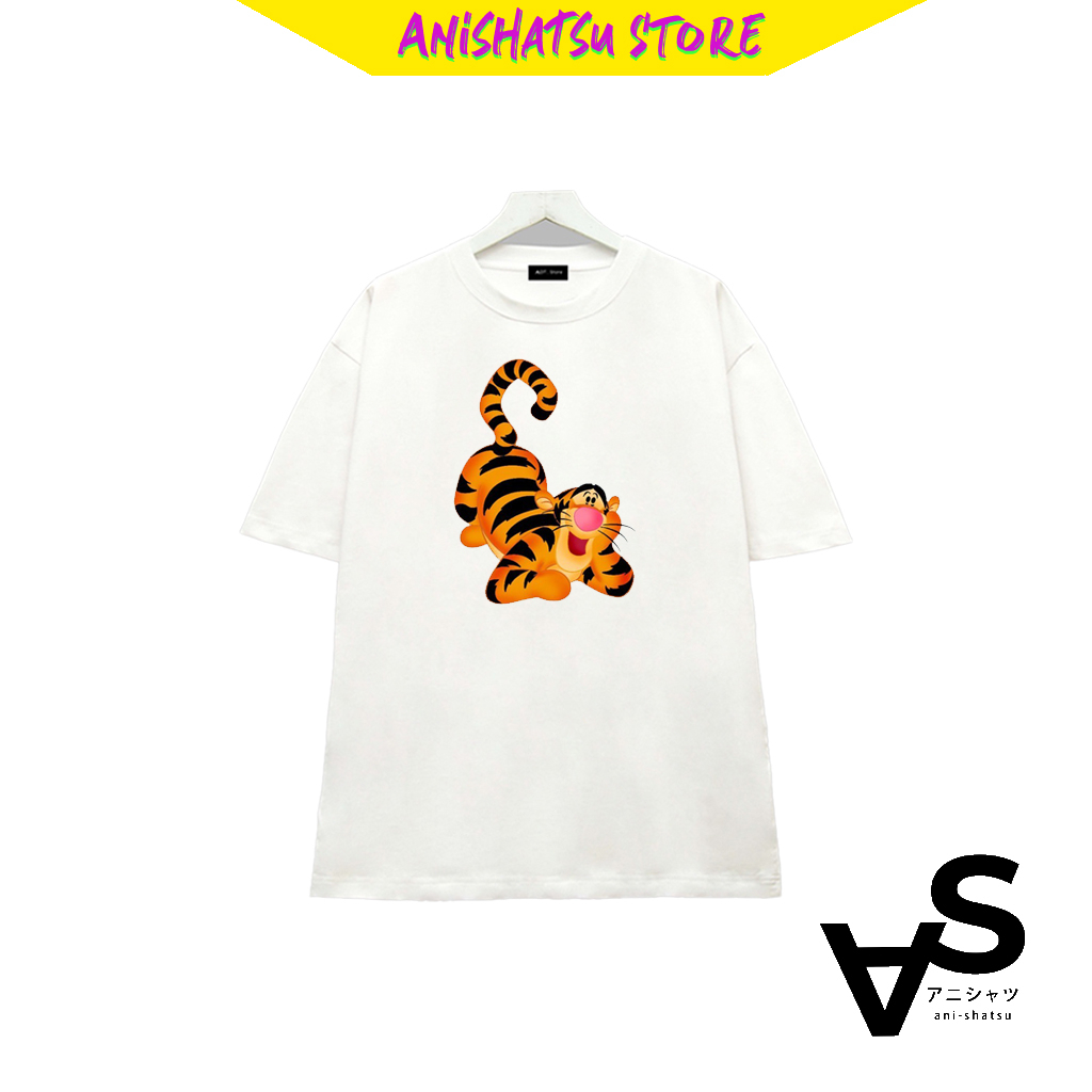 Áo thun in hình con hổ bạn của gấu pooh - chất thun thoáng mát