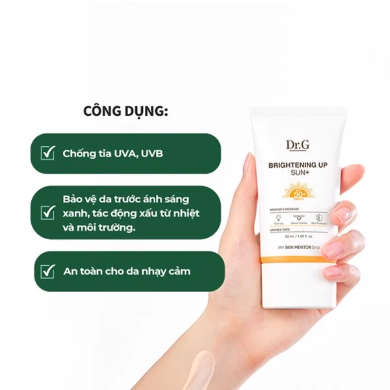 Kem Chống Nắng Dr.G Dưỡng Sáng Da Brightening Up Sun SPF50+ PA+++ 50ml