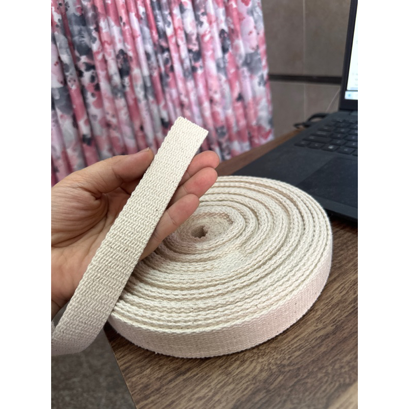 5met dây đai cotton may quai túi xách