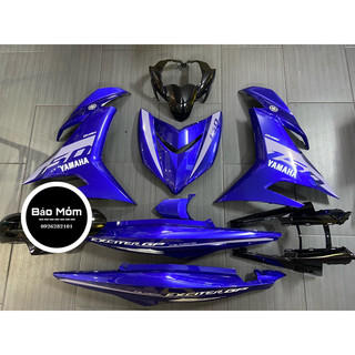 Dàn áo exciter 150 xanh đen mẫu tem 2020