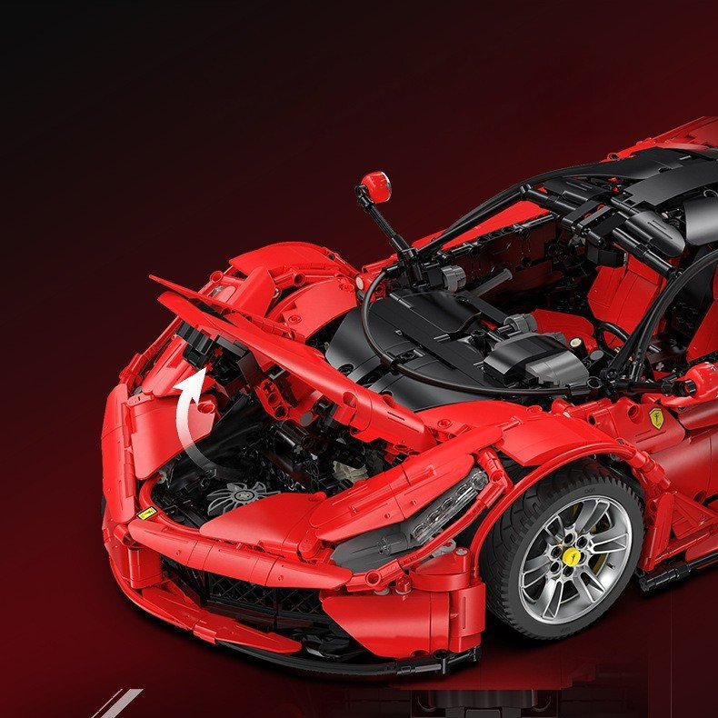 Mô Hình Lắp Ráp LEGO Nathashop Siêu Xe Ferrari Laferrari tỉ lệ 1:8 màu đỏ