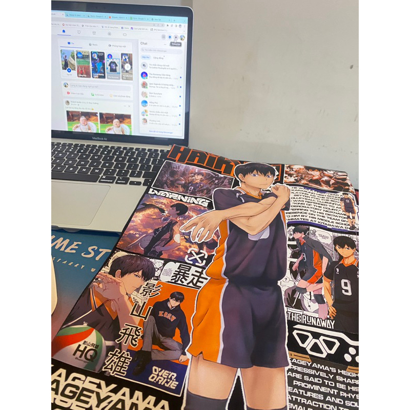 Áo phông Haikyuu: Kageyama 100% Cotton Nam / Nữ by The Runaway