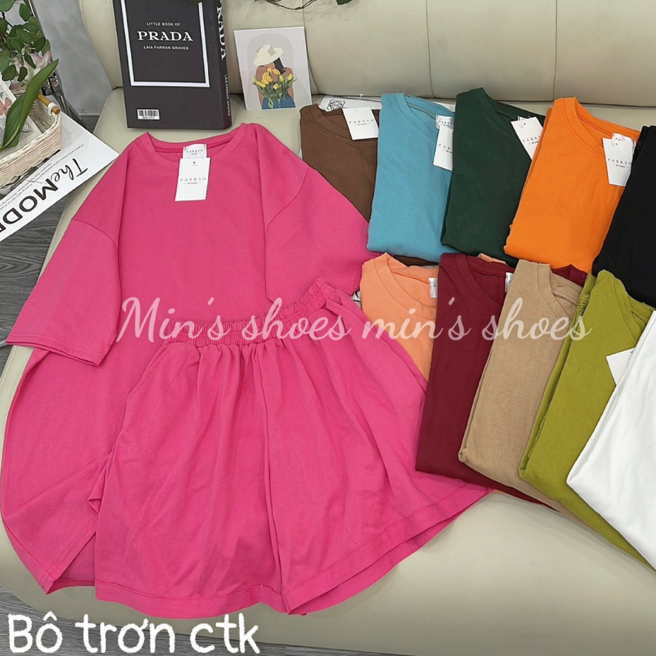 Min's Shoes - Bộ Trơn Nhiều Màu Chất Cotton Khô Bộ 600