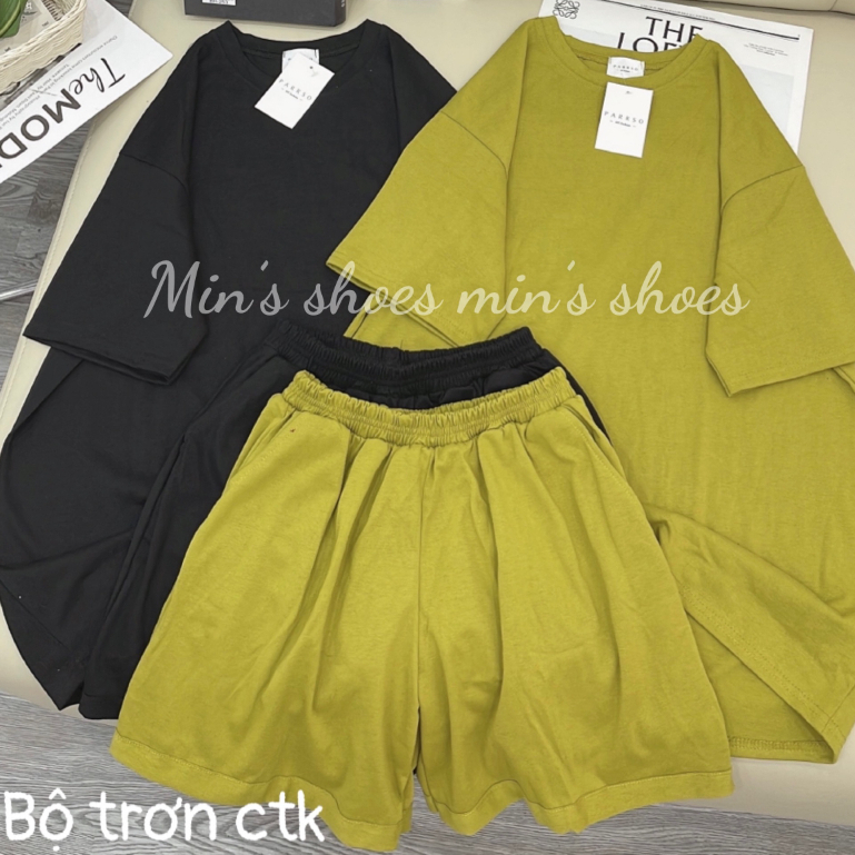 Min's Shoes - Bộ Trơn Nhiều Màu Chất Cotton Khô Bộ 600