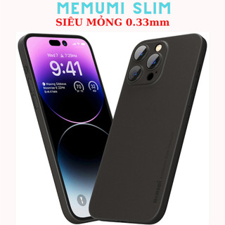 Ốp điện thoại ip 14 14 plus 14 pro 14 pro max ip 13 13 pro 13 pro max ip 12 12 pro 12 pro max memumi siêu mỏng 0.33mm