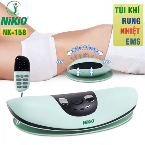 Máy massage thắt lưng, kéo giãn cột sống lưng pin sạc Nikio NK-158, hỗ trợ cải thiện các bệnh lý về cột sống | OKbuy