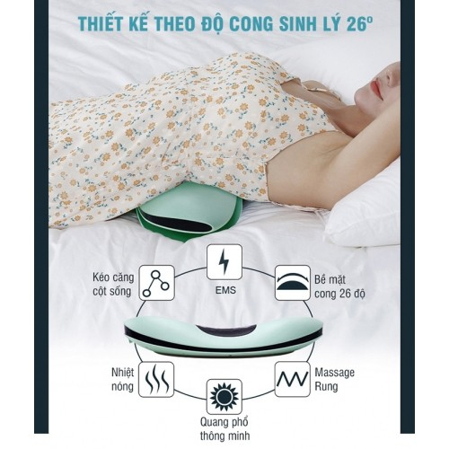 Máy massage thắt lưng, kéo giãn cột sống lưng pin sạc Nikio NK-158, hỗ trợ cải thiện các bệnh lý về cột sống | OKbuy