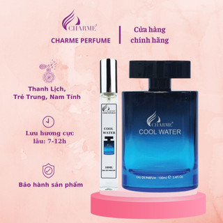 Nước Hoa Charme Cool Water 10ml, Phóng Khoáng, Nam tính, Sâu Lắng
