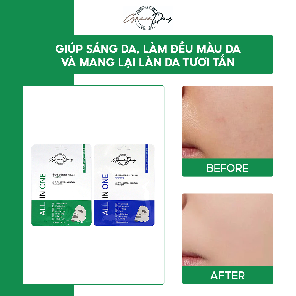 Mặt Nạ Giấy Grace Day All In One Cellulose Mask Pack