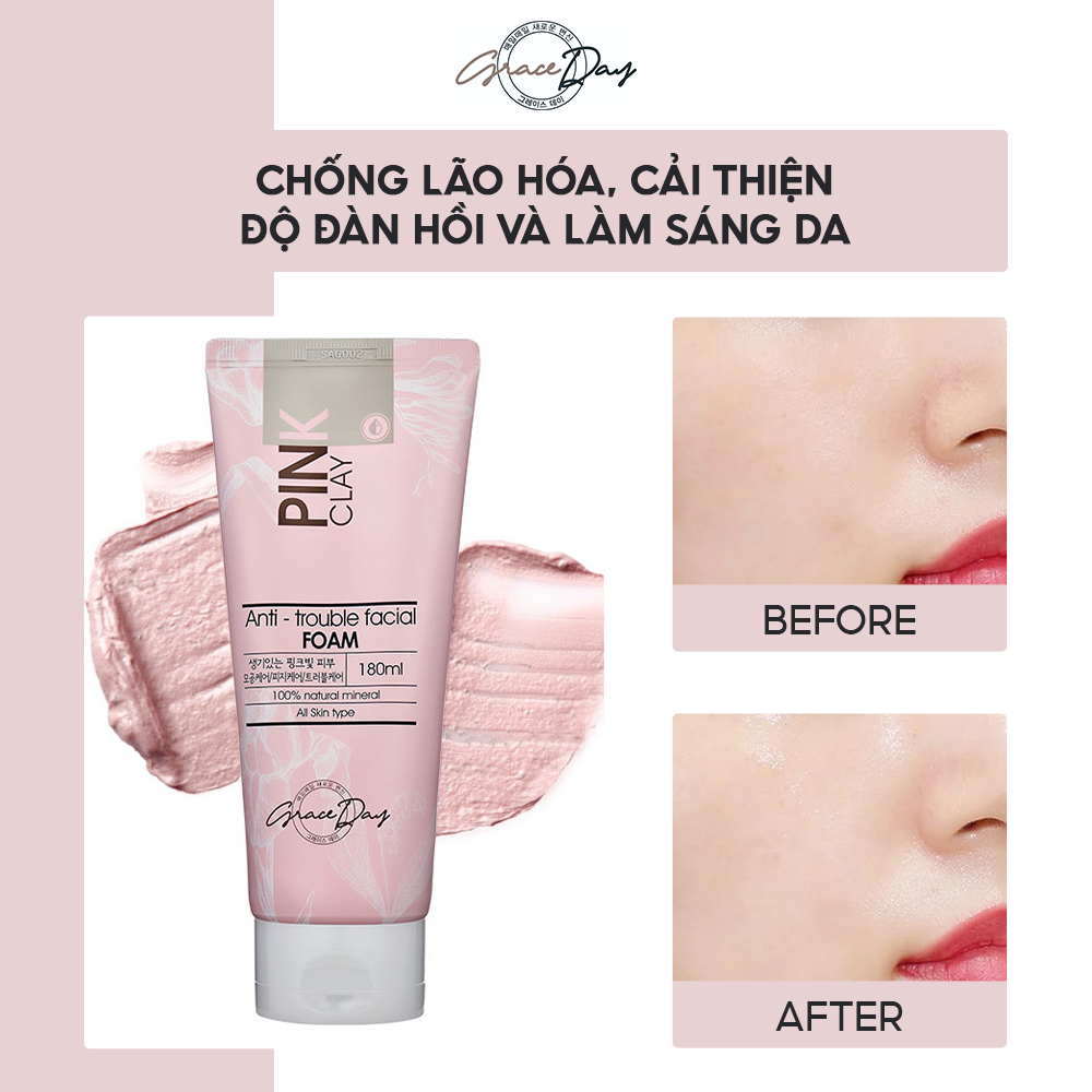 Sữa Rửa Mặt Dạng Bọt GraceDay Facial Foam 180ml